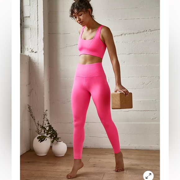 NWOT Free People Good Karma Leggings - Picture 3 of 6